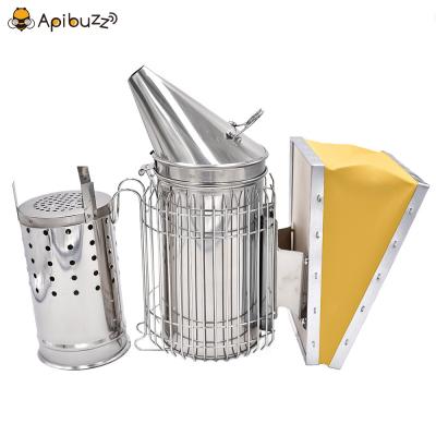 Anti-Scald Type Stainless Steel Bee Smoker with Inner Tank Small Size