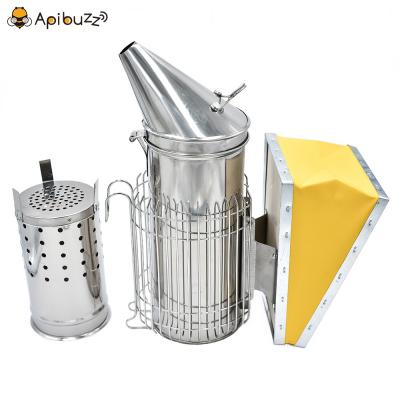 Anti-Scald Type Stainless Steel Bee Smoker with Inner Tank Large Size