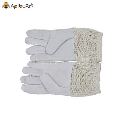 Apibuzz Three Layer Full Mesh Vented Beekeeping Gloves with Short Sleeves