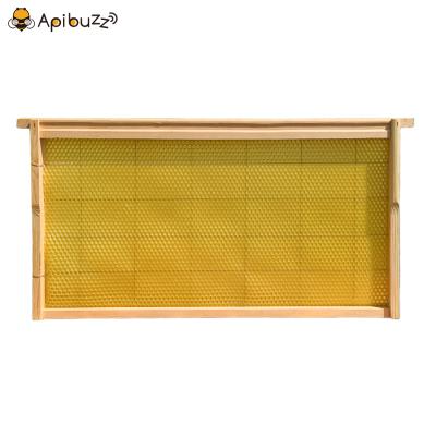 Langstroth Reinforced Wood Cross Wiring Bee Hive Deep Frames & Beeswax Foundation