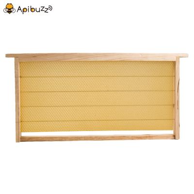 Langstroth Deep Waxed Wood Bee Hive Frames with Wired Beeswax Foundation