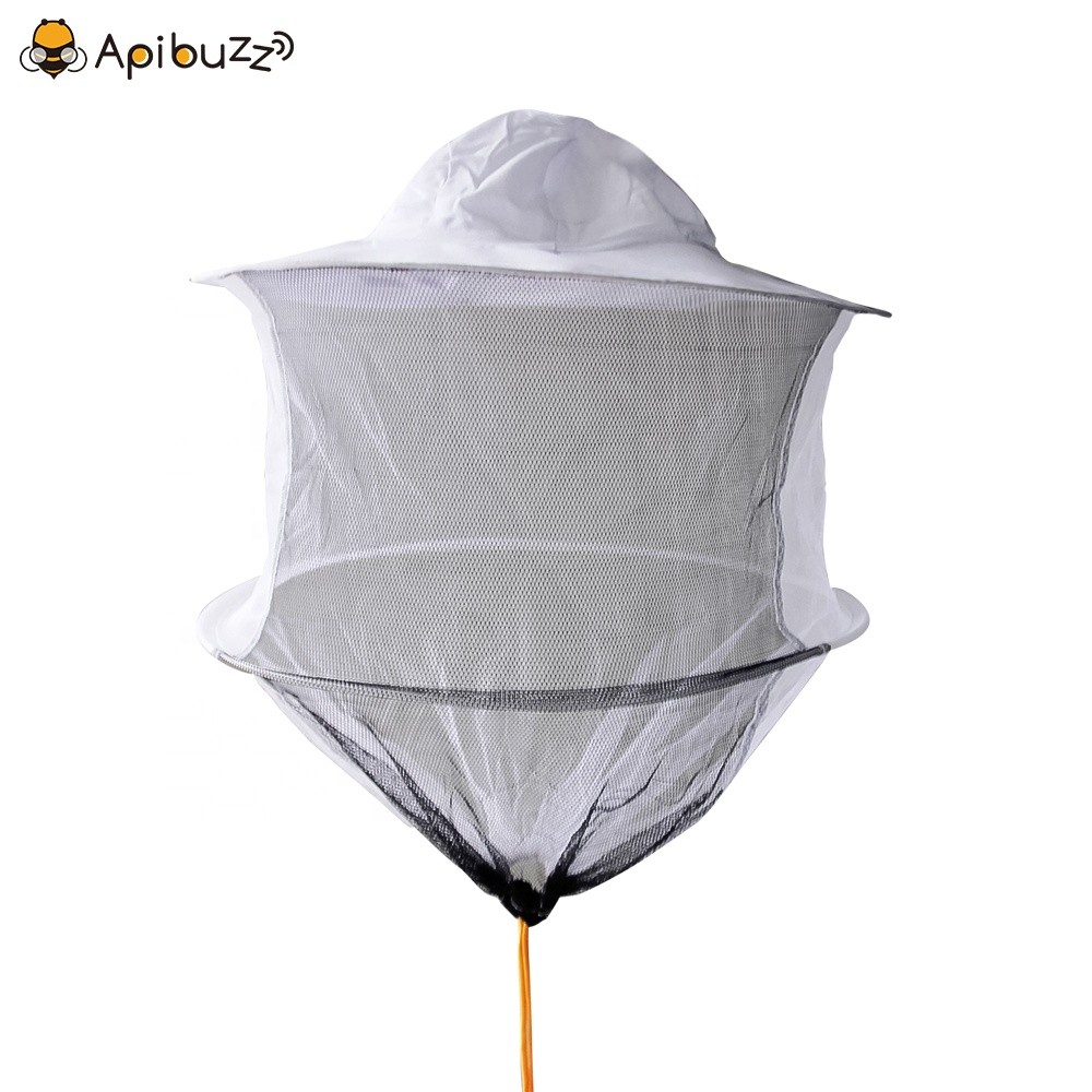 Single Layer White Beekeeper Hat Veil Beekeeper Clothing Apiculture Bee Keeping Fishing Mosquito Mask Equipment Tools Supplies