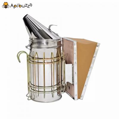 Stainless Steel Honey Beekeeping Smoker Medium Size Apiculture Bee Keeping Equipment Hive Tools Supplies