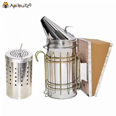 Stainless Steel Honey Bee Smoker with Inner Tank Apiculture Beekeeping Equipment Hive Tools Supplies Apicoltura Imkereibedarf