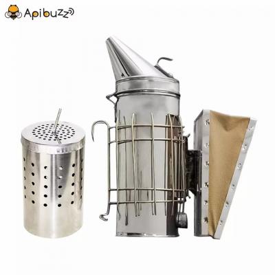 Stainless Steel Beekeeping Smoker with Inner Tank Large Size Apiculture Honey Bee Keeping Hive Tools Equipment Supplies