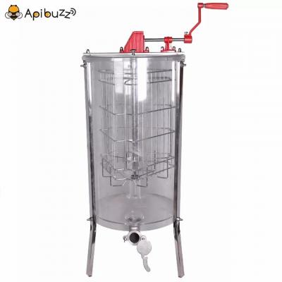 Acrylic 3 Frames Transparent Manual Honey Extractor Machine Tangential Style Beekeeping Supplies